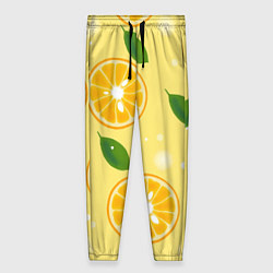 Женские брюки Сочные апельсины в разрезе
