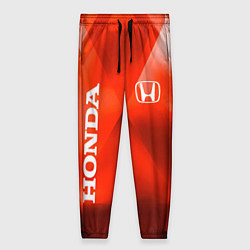 Брюки женские Honda - красная абстракция, цвет: 3D-принт