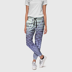 Брюки женские Ребристая абстрактная поверхность, цвет: 3D-принт — фото 2
