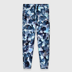 Брюки женские Новогдние кролики, цвет: 3D-принт