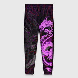 Женские брюки Неоновый дракон purple dragon