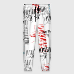 Брюки женские Играем джаз, цвет: 3D-принт