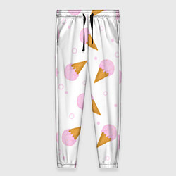 Брюки женские Мороженое в жаркий день, цвет: 3D-принт