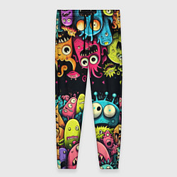 Брюки женские Монстры перевертыши, цвет: 3D-принт