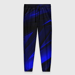 Брюки женские Geometry blue stripes, цвет: 3D-принт