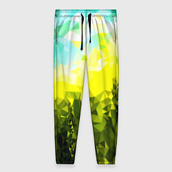 Женские брюки Green abstract colors