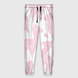 Женские брюки Розовые альпаки - паттерн