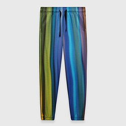 Брюки женские Разноцветные вертикальные полосы, цвет: 3D-принт