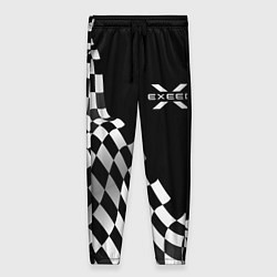 Брюки женские Exeed racing flag, цвет: 3D-принт