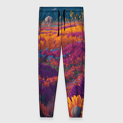 Женские брюки Цветочный луг