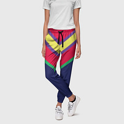 Брюки женские Фасон из 90-х, цвет: 3D-принт — фото 2