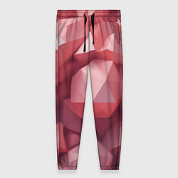 Женские брюки Розовые полигоны