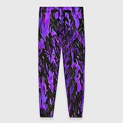 Женские брюки Демонический доспех фиолетовый