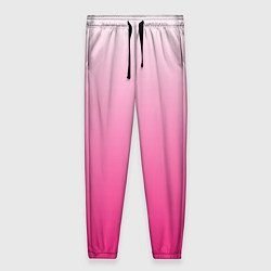 Женские брюки Бело-розовый градиент