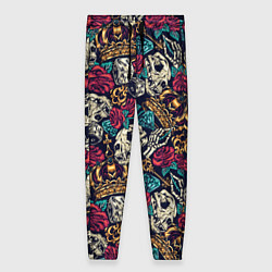 Брюки женские Винтажная татуировка, цвет: 3D-принт