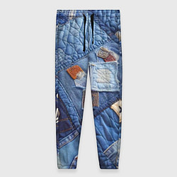 Брюки женские Vanguard jeans patchwork - ai art, цвет: 3D-принт