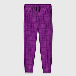 Женские брюки Ярко-фиолетовый однотонный с рисуноком