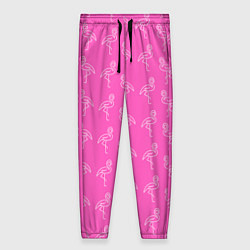 Женские брюки Пара розовых фламинго