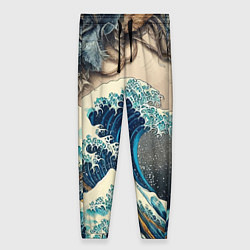 Брюки женские Collage of all sorts of things and a wave, цвет: 3D-принт