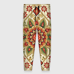 Брюки женские Русские классические узоры и орнамент, цвет: 3D-принт