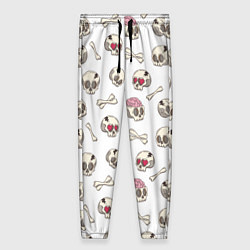 Брюки женские Черепки, цвет: 3D-принт
