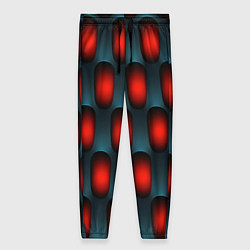 Брюки женские Металлическая решетка паттерн, цвет: 3D-принт