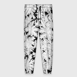 Брюки женские Мороз на стекле, цвет: 3D-принт