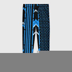 Брюки женские Синие обои на чёрном фоне, цвет: 3D-принт