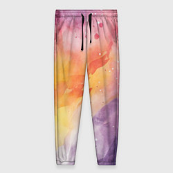 Брюки женские Краски акварели, цвет: 3D-принт