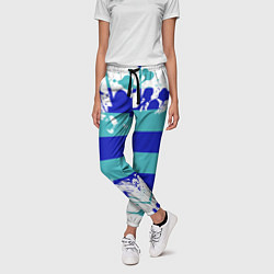 Брюки женские Капли краски, цвет: 3D-принт — фото 2