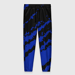 Брюки женские The color is black and blue, цвет: 3D-принт