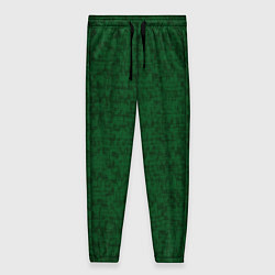 Брюки женские Тёмно-зелёный текстурированный, цвет: 3D-принт
