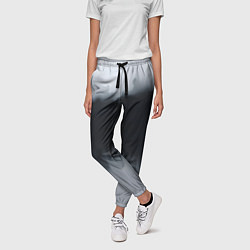 Брюки женские Разводы черной краски, цвет: 3D-принт — фото 2