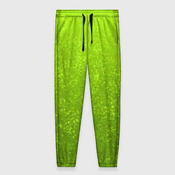 Женские брюки Жёлто-зелёный кислотный текстурный градиент