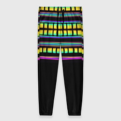 Брюки женские Неоновая половинка, цвет: 3D-принт