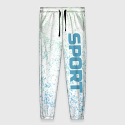 Женские брюки Sport бело-голубой