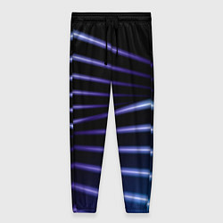 Брюки женские Color black blue, цвет: 3D-принт
