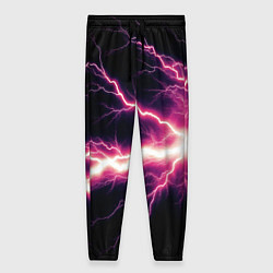 Брюки женские Lightning pink, цвет: 3D-принт