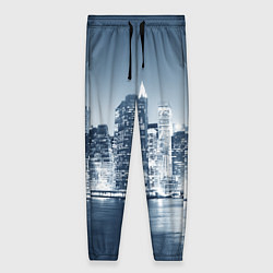 Брюки женские New York город, цвет: 3D-принт
