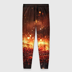 Женские брюки Красно-золотая текстура