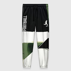Брюки женские Футбол на фоне брызг красок, цвет: 3D-принт