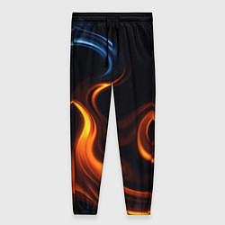 Брюки женские The color is fire orange, цвет: 3D-принт