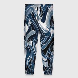 Женские брюки Тёмно-синий искажённая абстракция