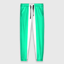 Женские брюки Color turquoise white line