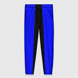 Брюки женские Color blue black stripes, цвет: 3D-принт