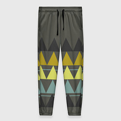 Женские брюки Абстрактный лес геометрический