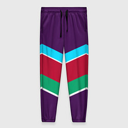 Женские брюки Фиолетовый с полосами