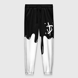 Брюки женские Doom logo жидкие краски, цвет: 3D-принт