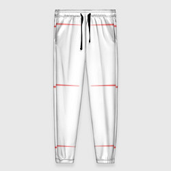 Женские брюки Color white red stripes