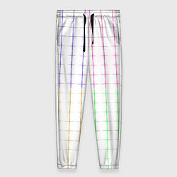 Брюки женские Color white multicolored stripes, цвет: 3D-принт